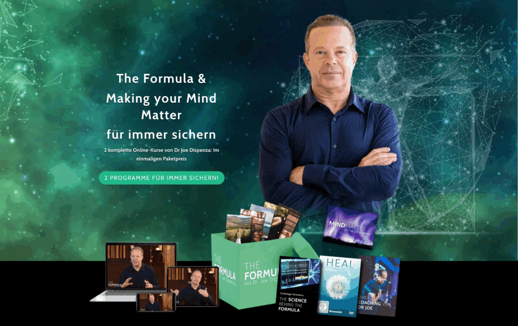 Onlinekurspaket mit The Formula und Making your mind matter
